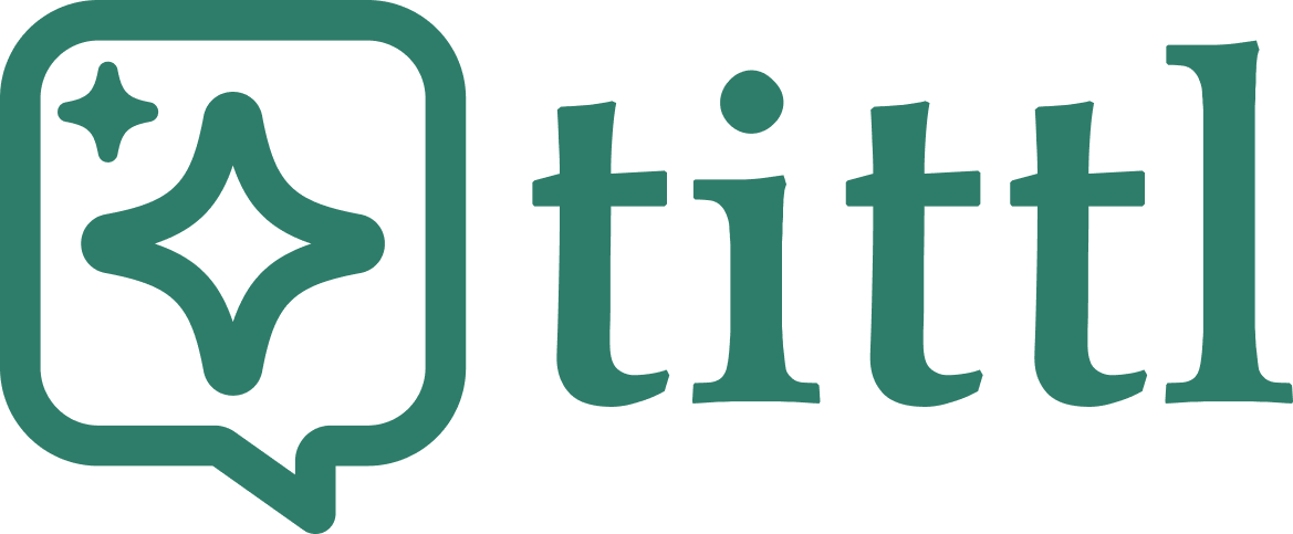 Tittl - Your life story, effortlessly written